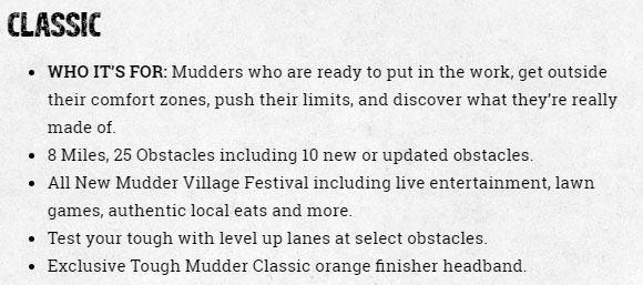 tough mudder classic